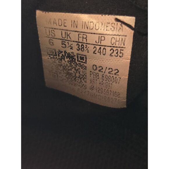 Adidas Youth/Mens Size 6 Predator Edge.3 Firm Ground Soccer Black Blue Cleats - Picture 8 of 8